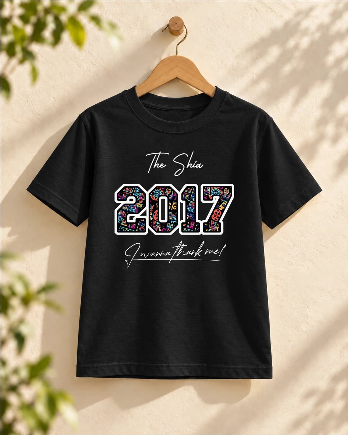 Áo thun năm sinh 2017 họa tiết thổ cẩm — ảnh 2