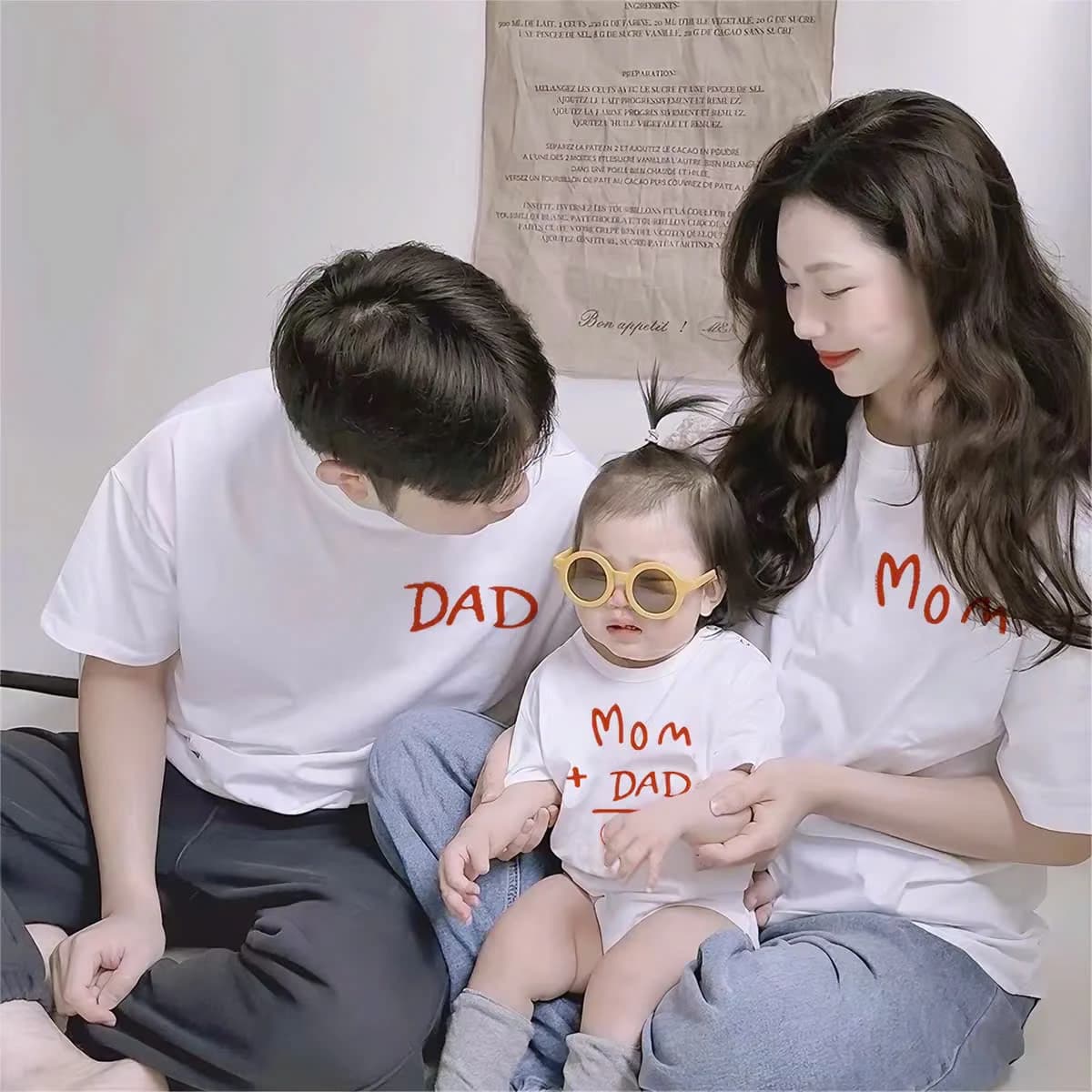 Áo thun gia đình Mom Dad — ảnh 1