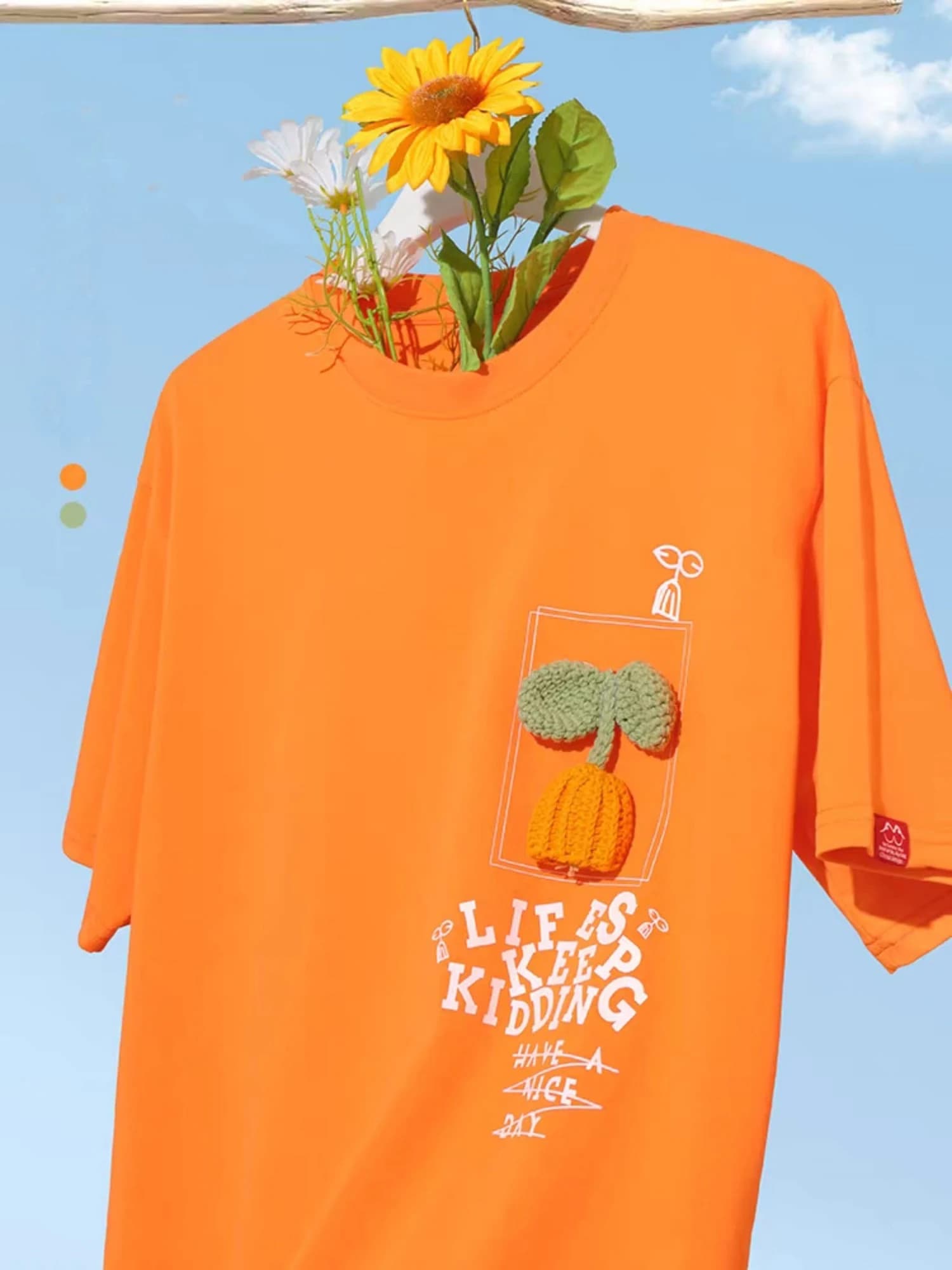 ÁO THUN THE SHIA CHARM - PUMPKIN BLOOM| Hoa Bí