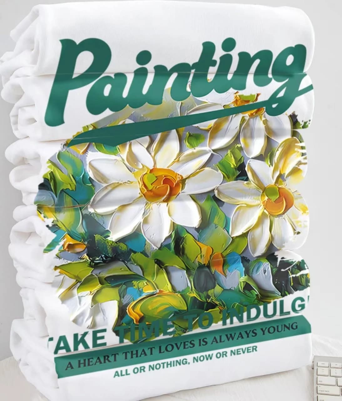 ÁO THUN HỌA TIẾT FLORAL PAITING — ảnh 2