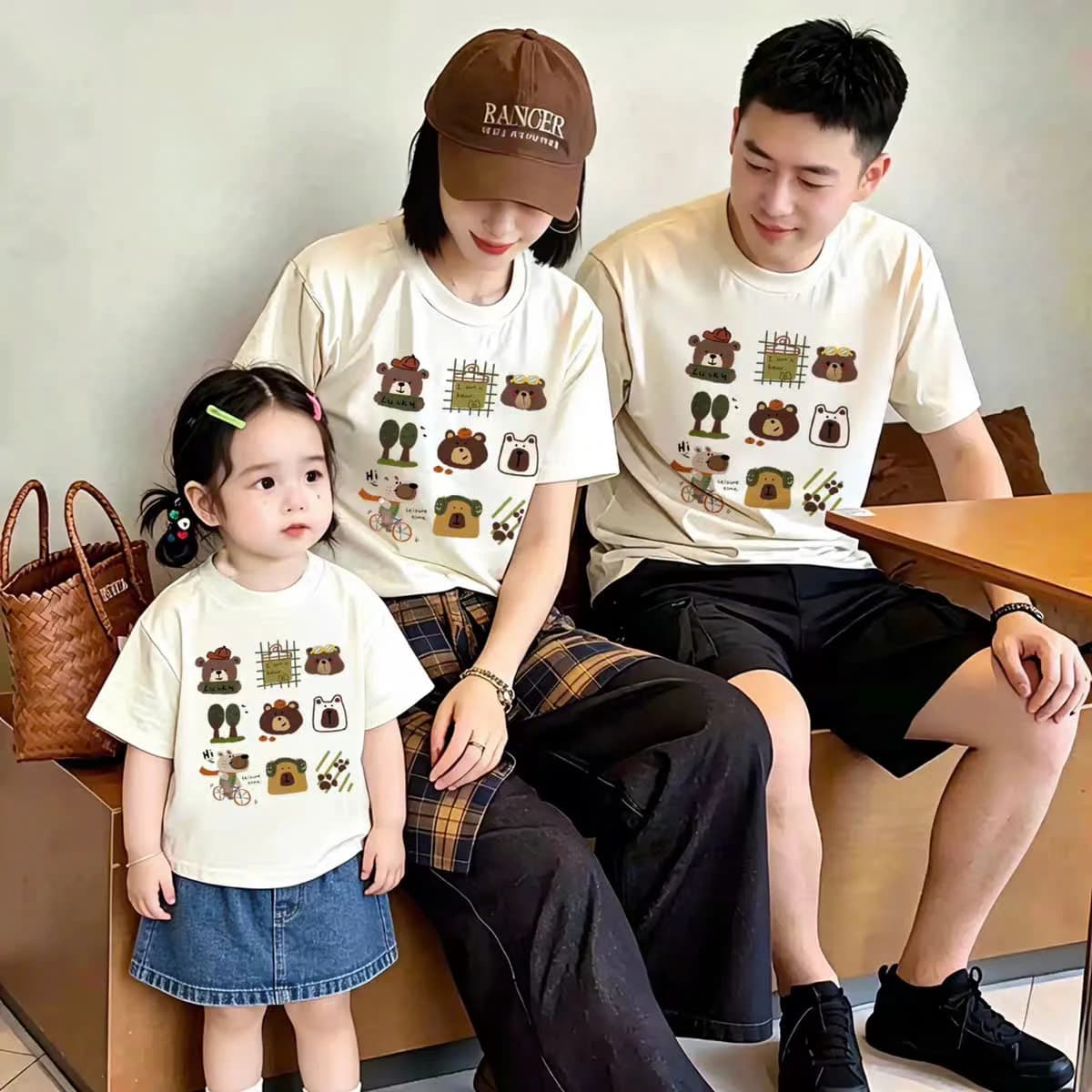 Áo thun gia đình họa tiết gấu dễ thương - Family Bear — ảnh 1