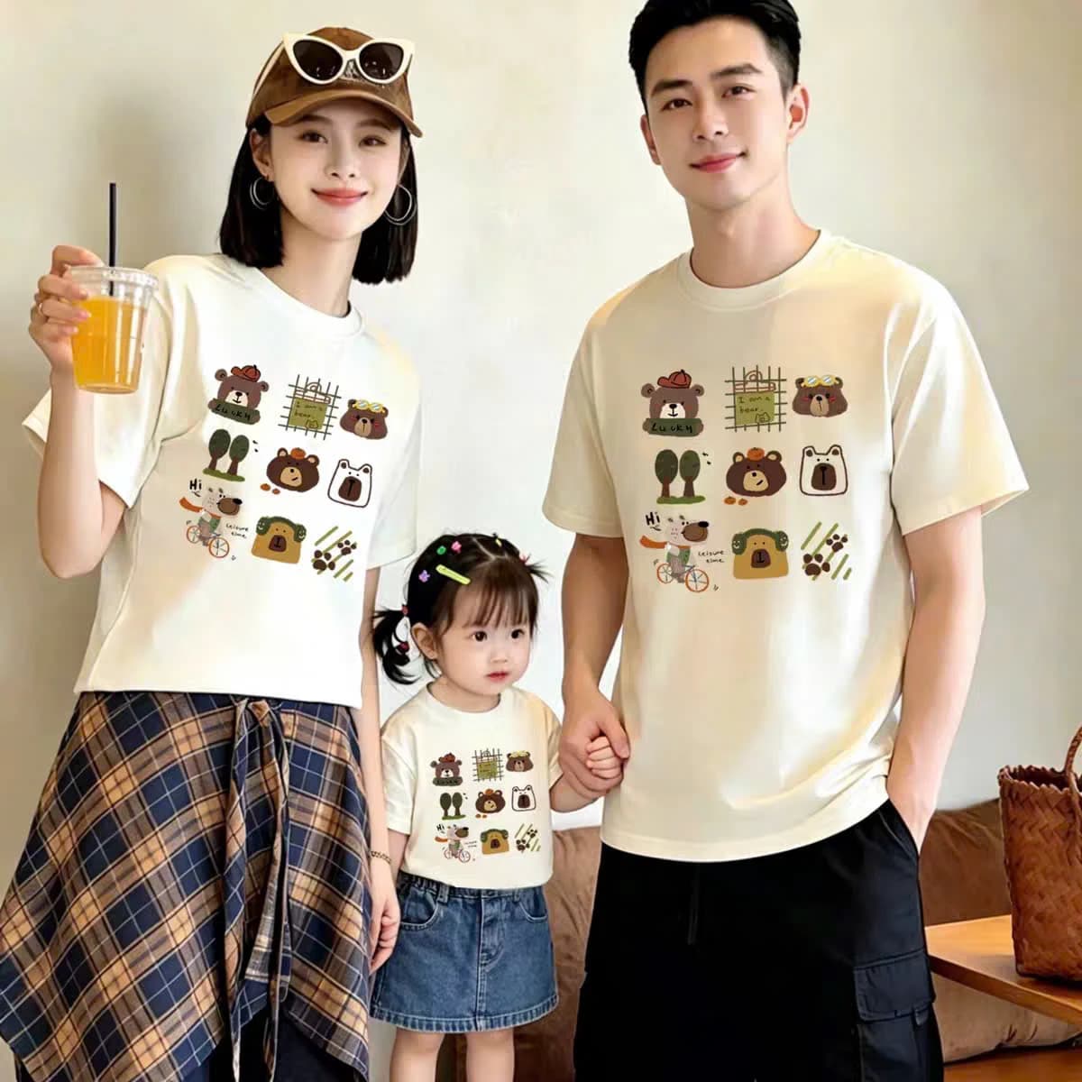 Áo thun gia đình họa tiết gấu dễ thương - Family Bear — ảnh 2