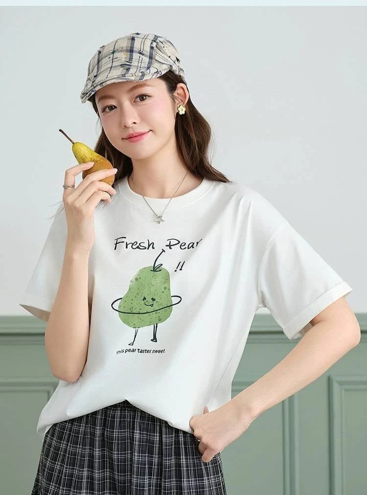 Áo thun nữ Fresh Pear Print