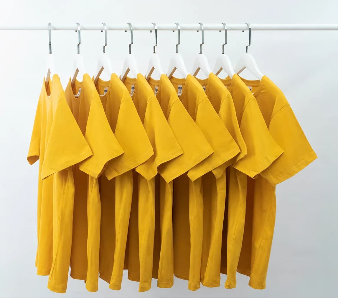 ÁO THUN TRƠN UNISEX FORM SUÔNG VÀNG