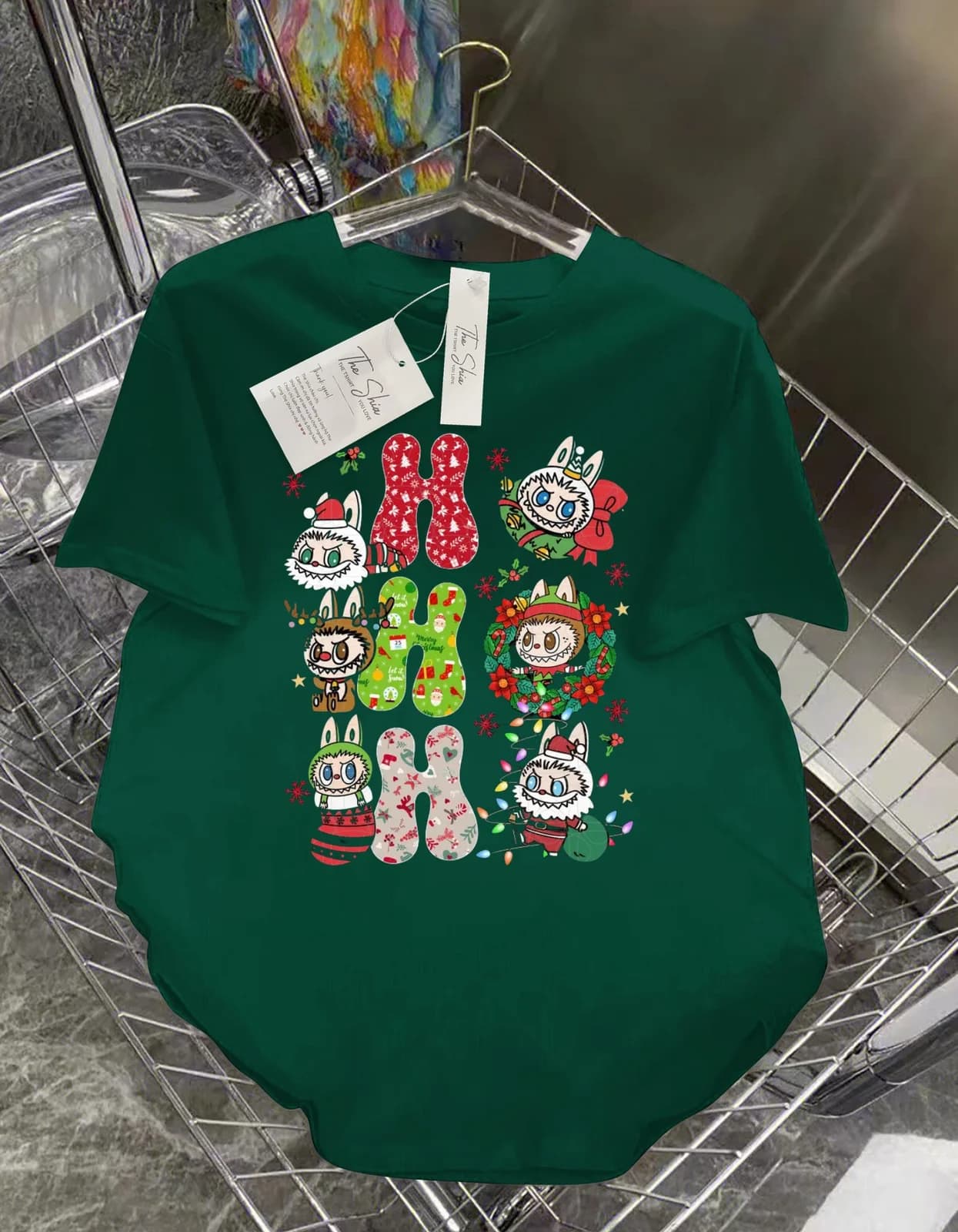 Áo thun Labubu Ho Ho Ho