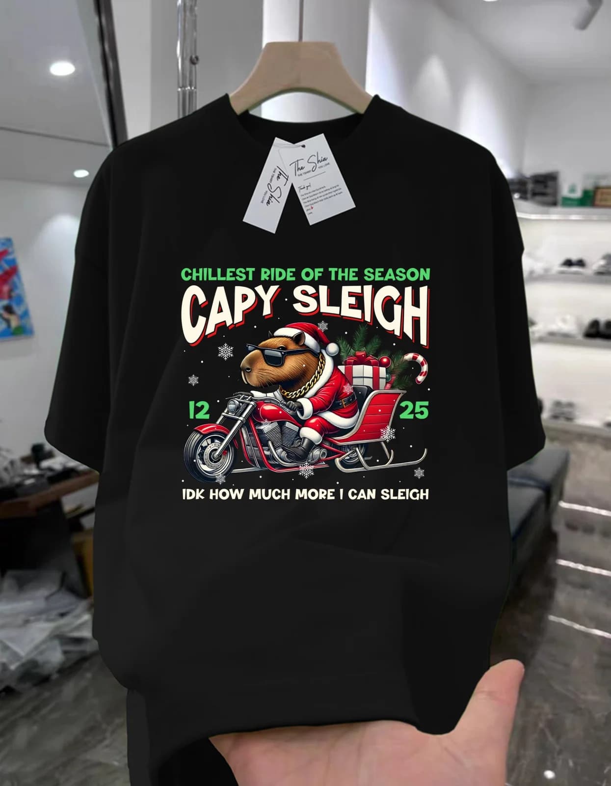 Áo thun Capy Sleigh Xmas