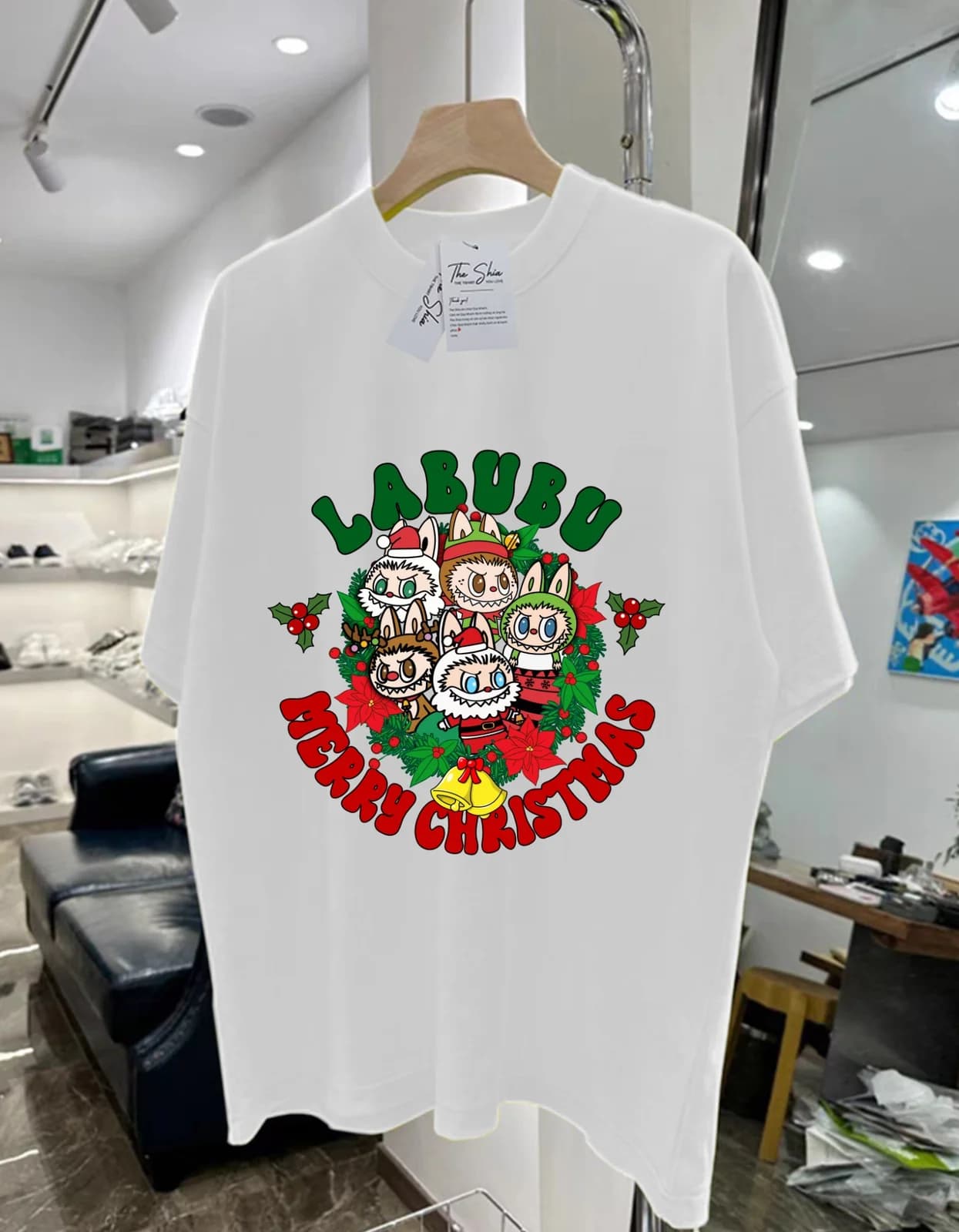 Áo thun Labubu Merry Xmas