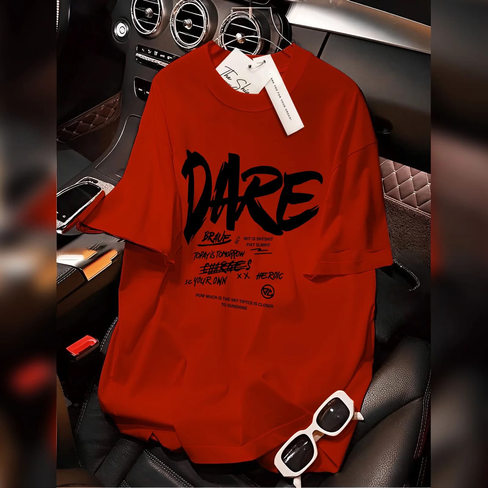 ÁO THUN HỌA TIẾT CHỮ DARE
