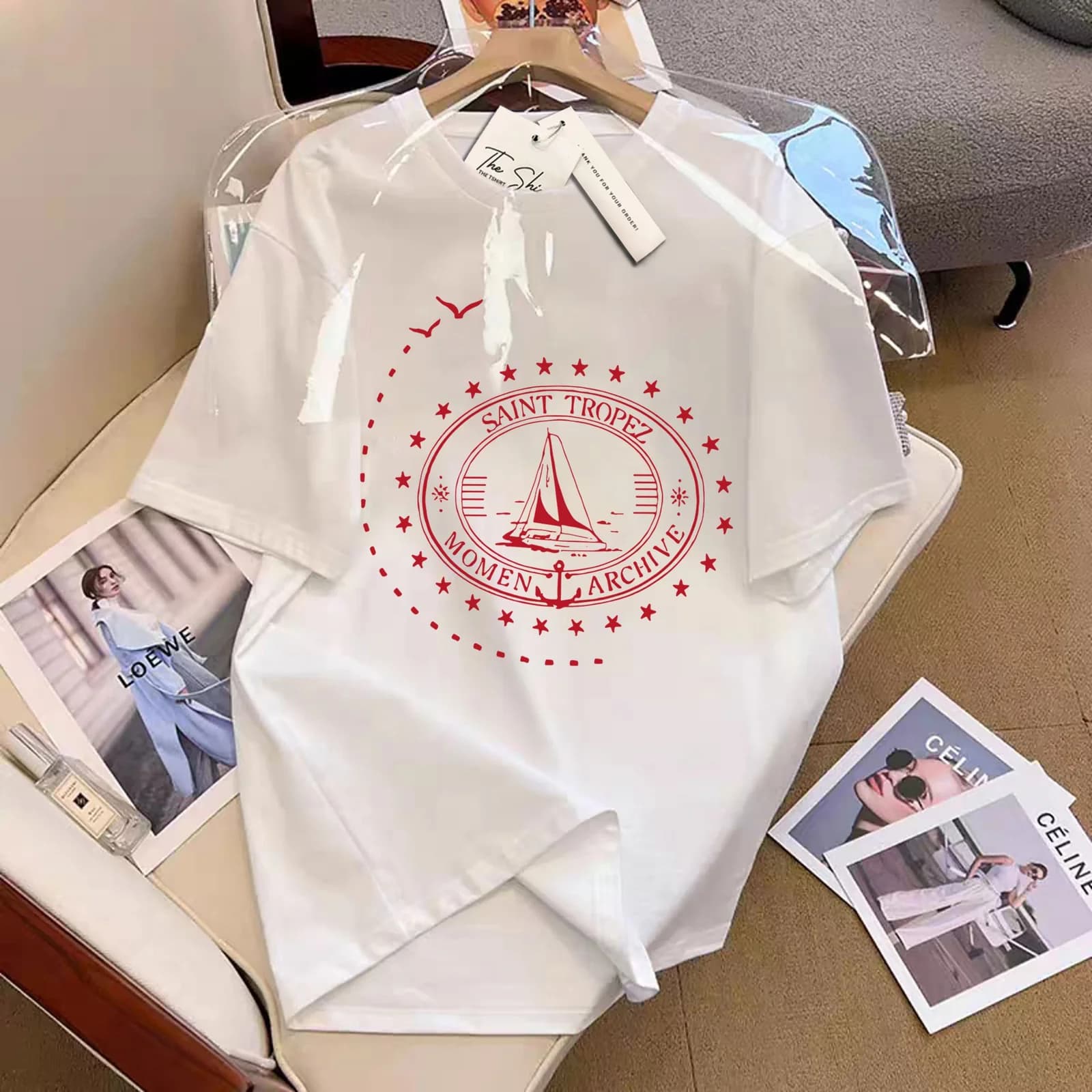 ÁO THUN HỌA TIẾT SAINT TROPEZ
