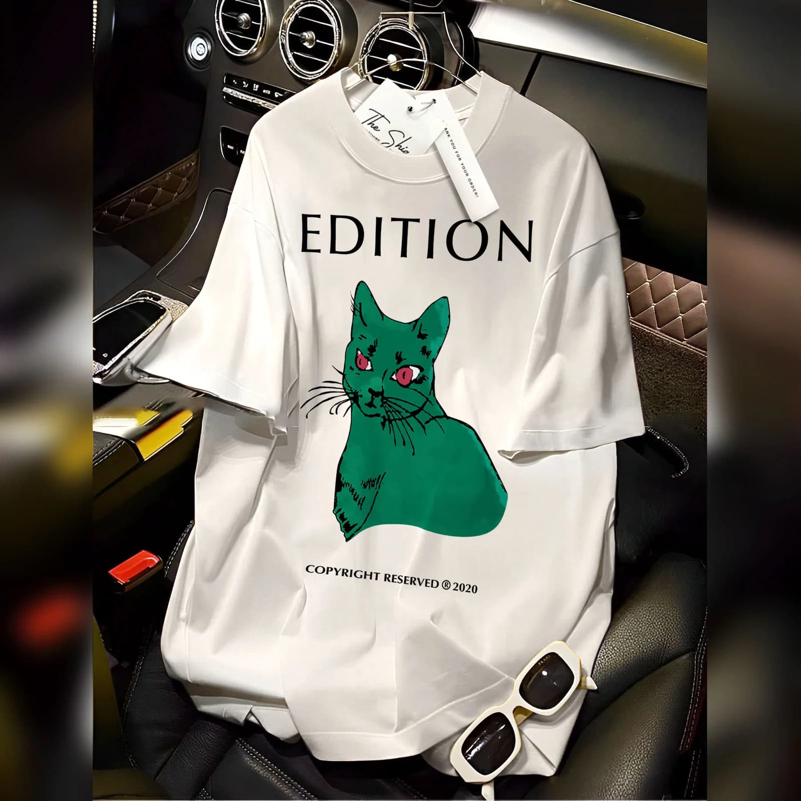 ÁO THUN HỌA TIẾT MÈO EDITION