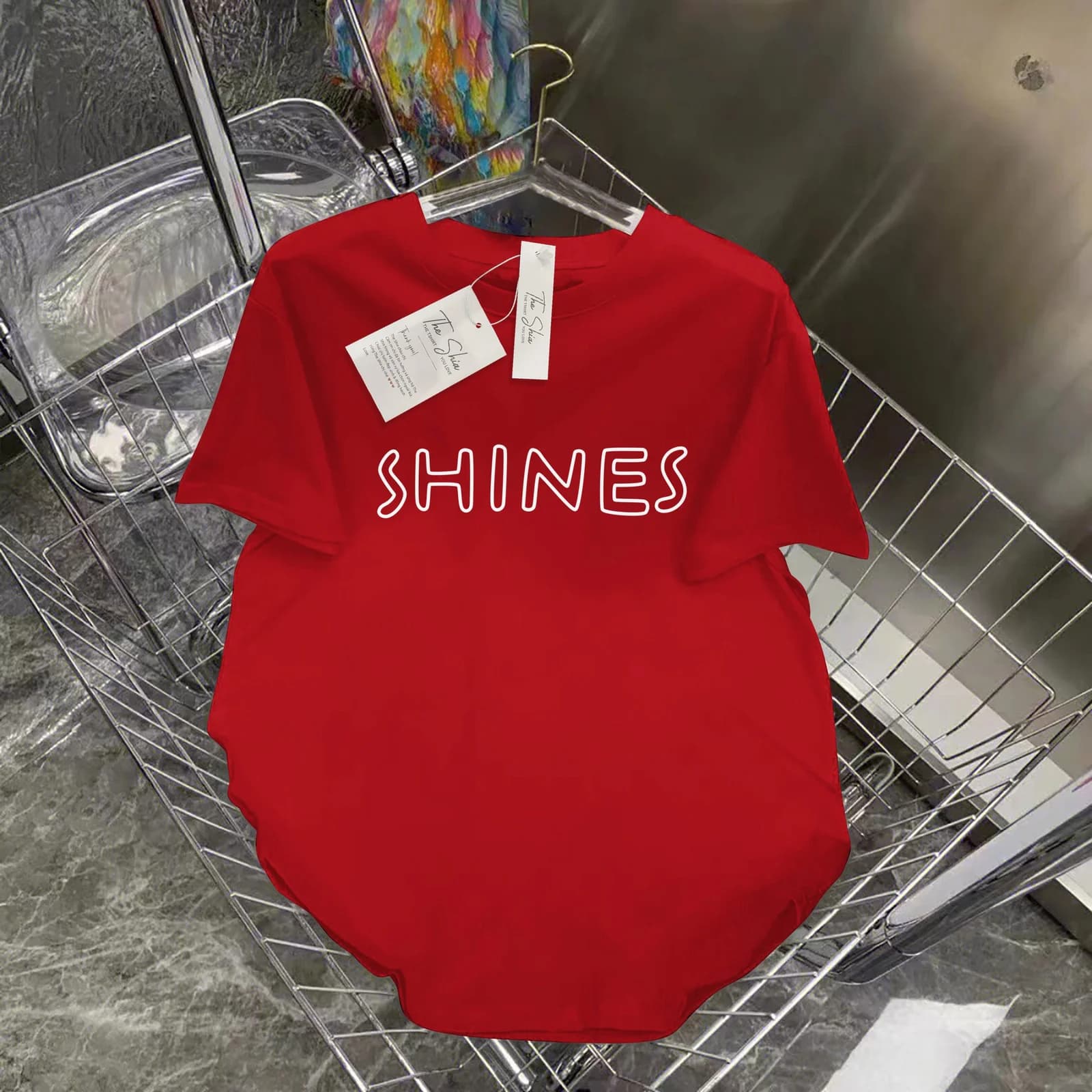 ÁO THUN HỌA TIẾT CHỮ SHINE