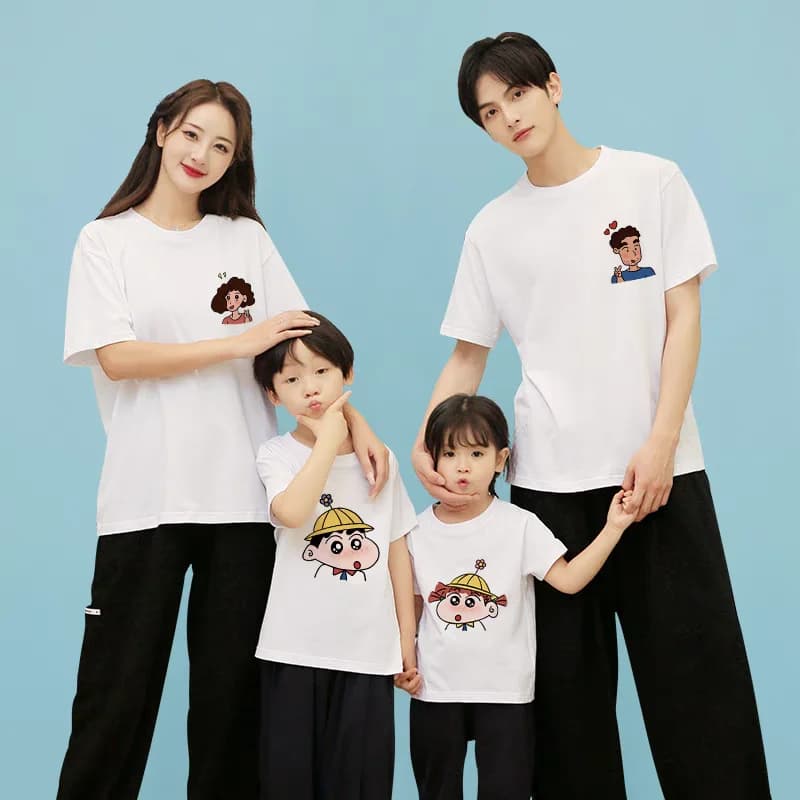ÁO THUN GIA ĐÌNH HỌA TIẾT SHIN's FAMILY