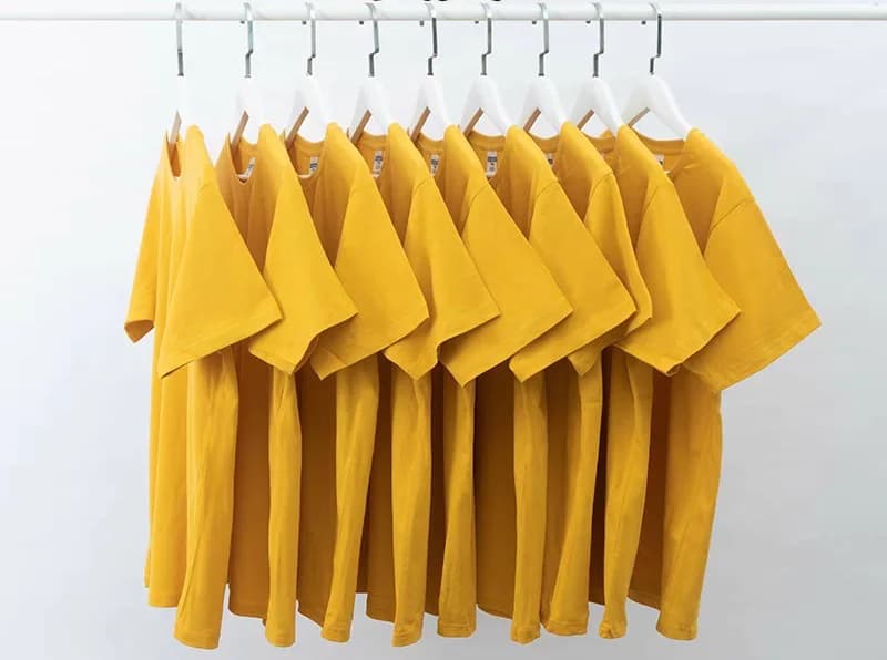 N10 - ÁO THUN TRƠN UNISEX FORM SUÔNG MÀU VÀNG