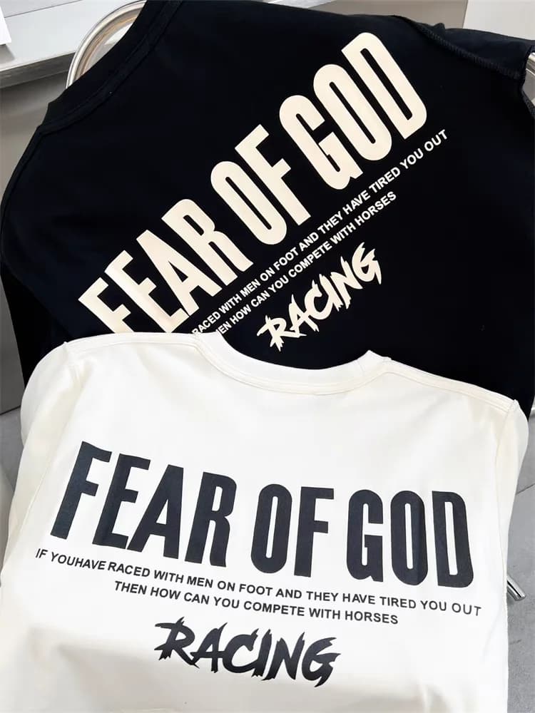 ÁO THUN COTTON NAM HỌA TIẾT CHỮ FEAR OF GOD