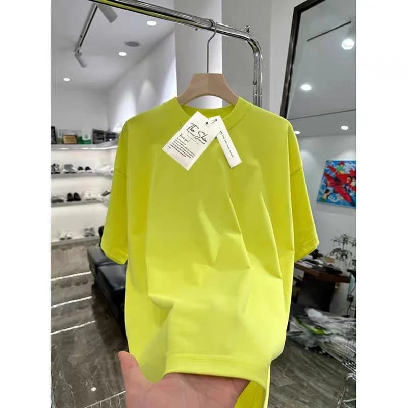 T22 - TÁO THUN COTTON BASIC MÀU XANH CHUỐI