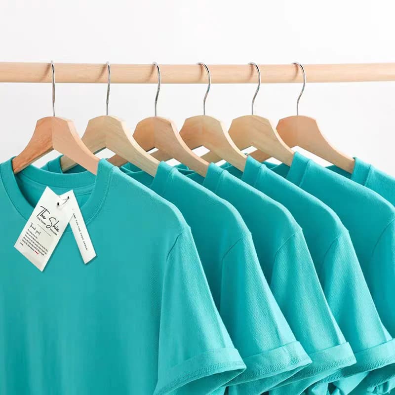 T20 - ÁO THUN COTTON BASIC MÀU THIÊN THANH