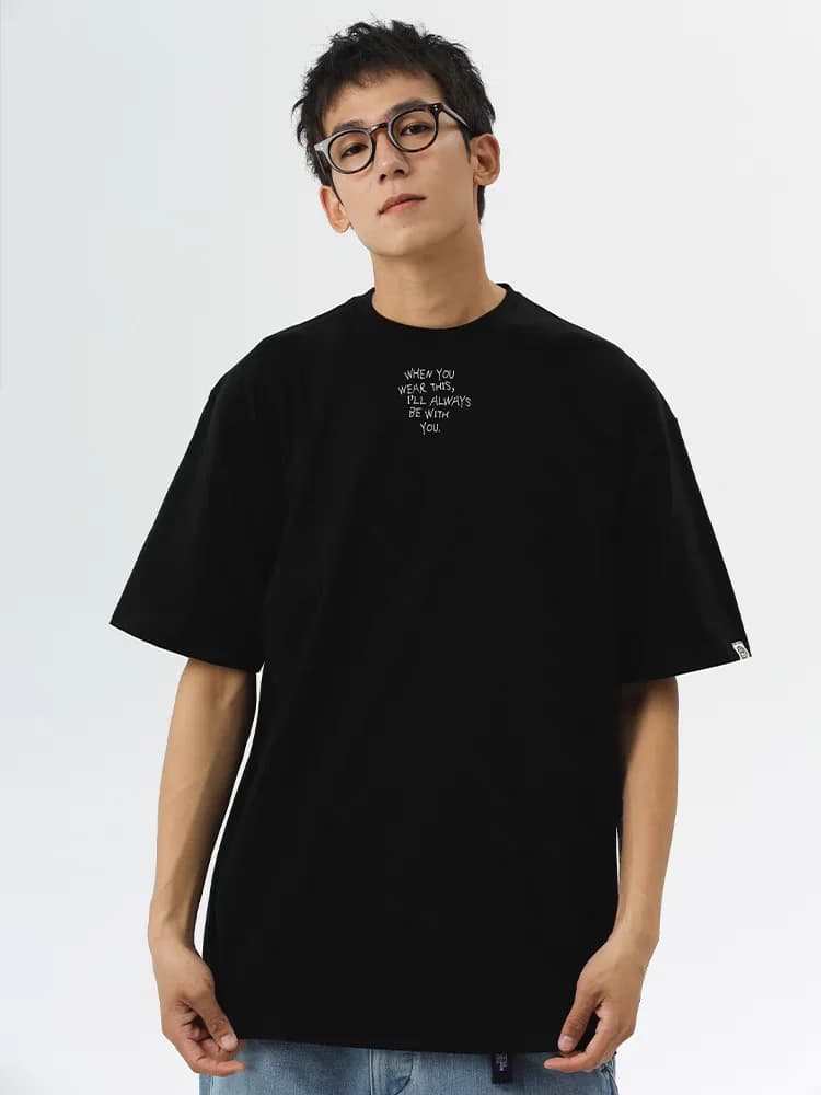 ÁO THUN COTTON NAM HỌA TIẾT CHỮ