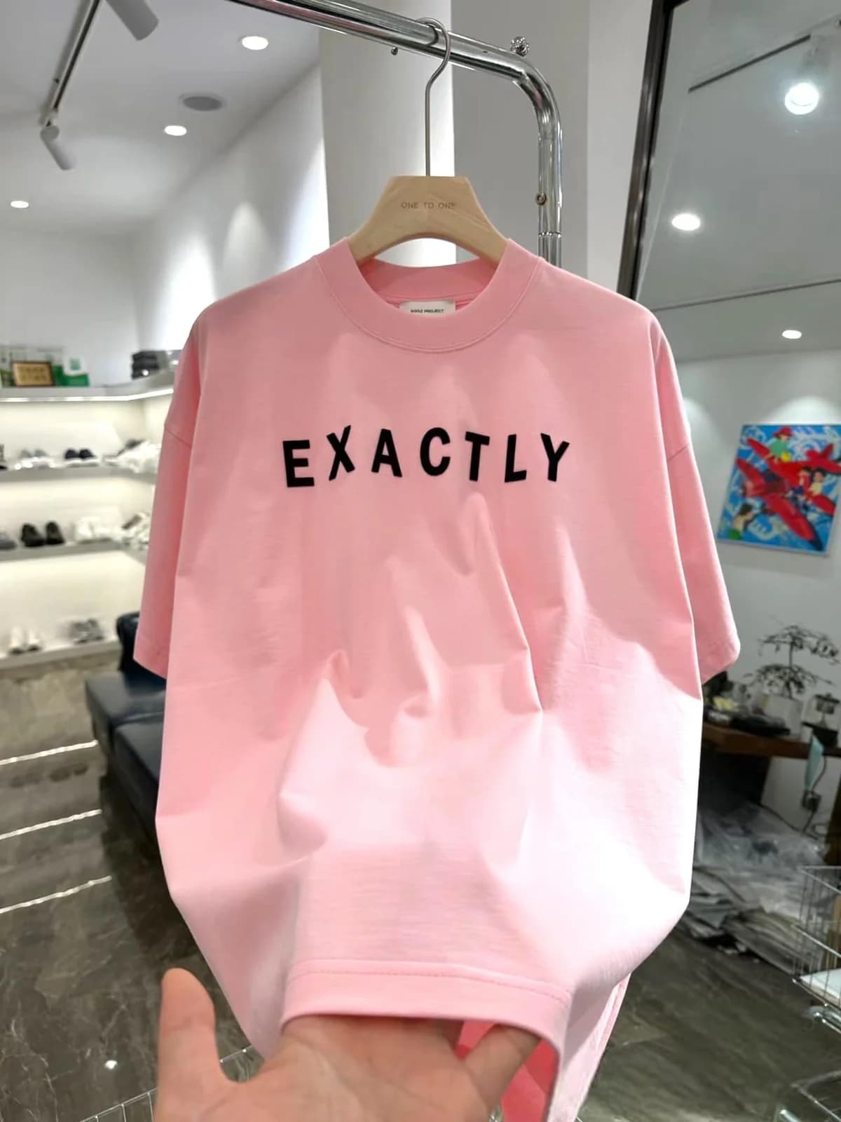 ÁO THUN COTTON NAM HỌA TIẾT CHỮ EXACTLY