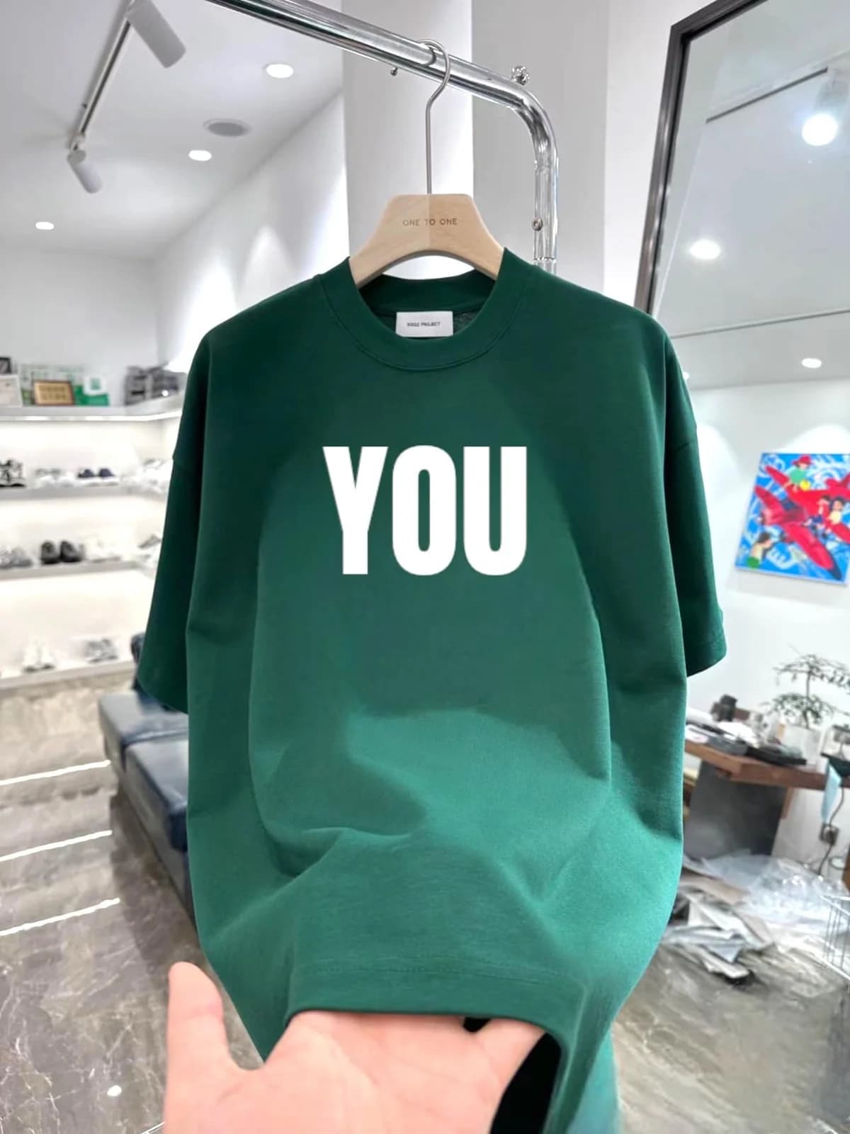 ÁO THUN COTTON NAM HỌA TIẾT CHỮ YOU