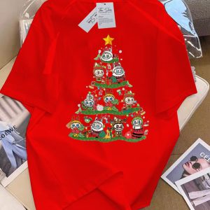 Áo thun Labubu Xmas Tree