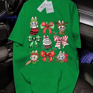 Áo thun Labubu Xmas Bow