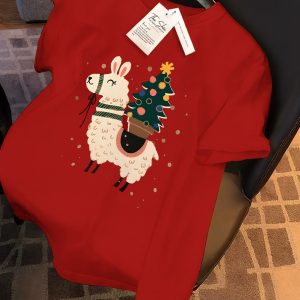 Áo thun Llama Christmas