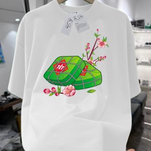 Áo tết xanh bình hoa – bánh chưng dưa hấu s558 (copy)