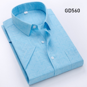 Áo sƠ mi xÁm sỢi tre hỌa tiẾt phẨy gd556 (sao chép)